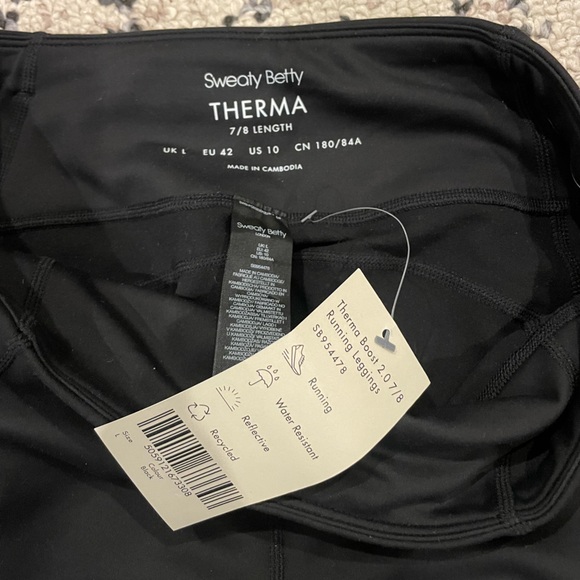 Sweaty Betty Therma Boost 2.0 7/8 Running Leggings size L *NWT* - Picture 8 of 10